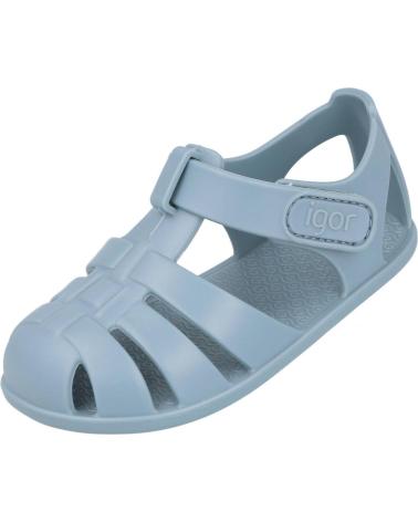 SANDALI BAREFOOT IGOR NEMO SOLID S10324 BLU OCEANO OCEANO