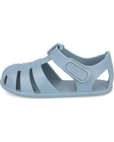SANDALI BAREFOOT IGOR NEMO SOLID S10324 BLU OCEANO OCEANO