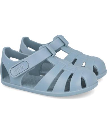 SANDALI BAREFOOT IGOR NEMO SOLID S10324 BLU OCEANO OCEANO