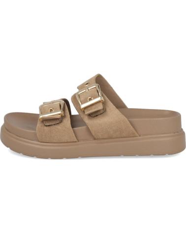 BUBBLE BOBBLE M2535 - PLATEAU-SANDALEN MIT SCHNALLEN TAUPE MARRON