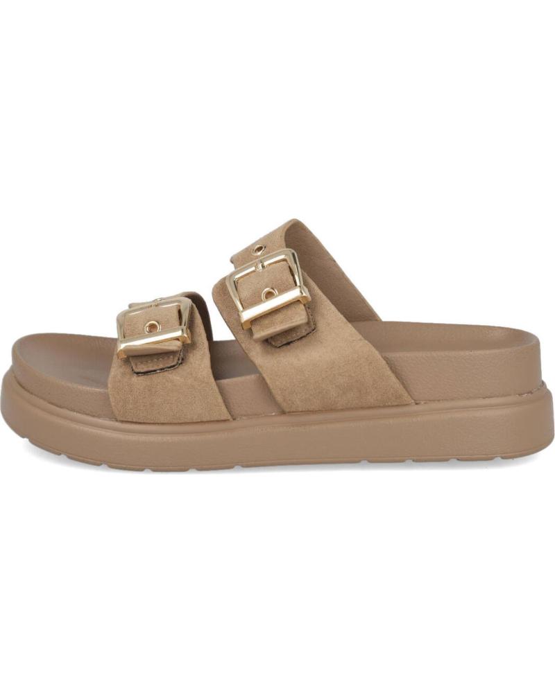BUBBLE BOBBLE M2535 - PLATEAU-SANDALEN MIT SCHNALLEN TAUPE MARRON