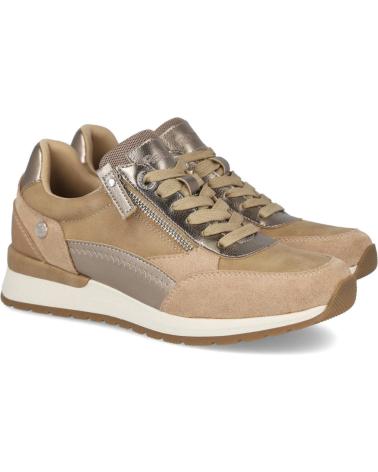 BASKETS CASUAL REFRESH 172959 BEIGE AVEC FERMETURE ÉCLAIR BEIG