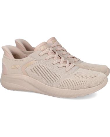 SKECHERS SLIP-INS BOBS SPORT SQUAD CHAOS 117497 SNEAKERS NATURAL NATURAL