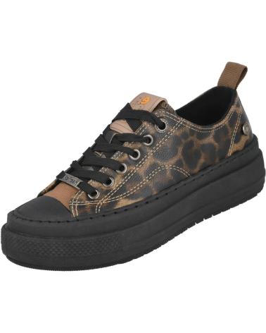 BASKETS REFRESH 173072 IMPRIMÉ ANIMAL LÉOPARD ET NOIR LEOPARDO-NEGRO