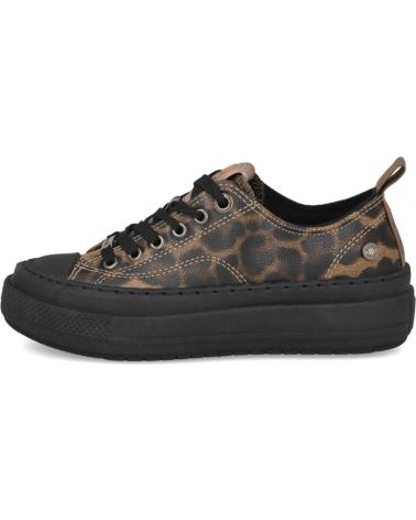 BASKETS REFRESH 173072 IMPRIMÉ ANIMAL LÉOPARD ET NOIR LEOPARDO-NEGRO