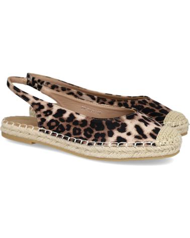 L&R SHOES FLAT ESPADRILLES FB-3141 LEOPARD PRINT BEIGE LEOPARDO