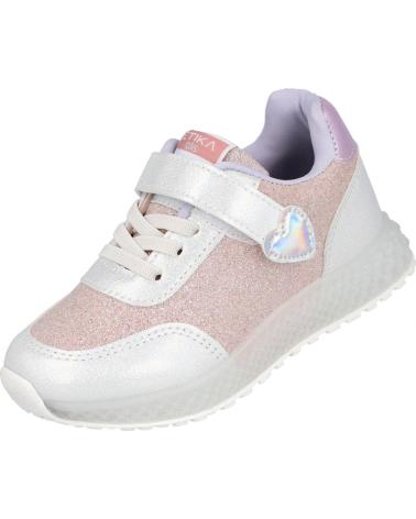 SNEAKERS CASUAL L&R SHOES ETIKA 52448 ARGENTO CON VELCRO PLATA