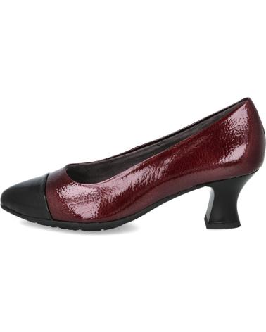 PITILLOS 10850 SABRINAS SALTO CARRETEL BICOLOR PRETO BORDÔ NEGRO - BURDEOS