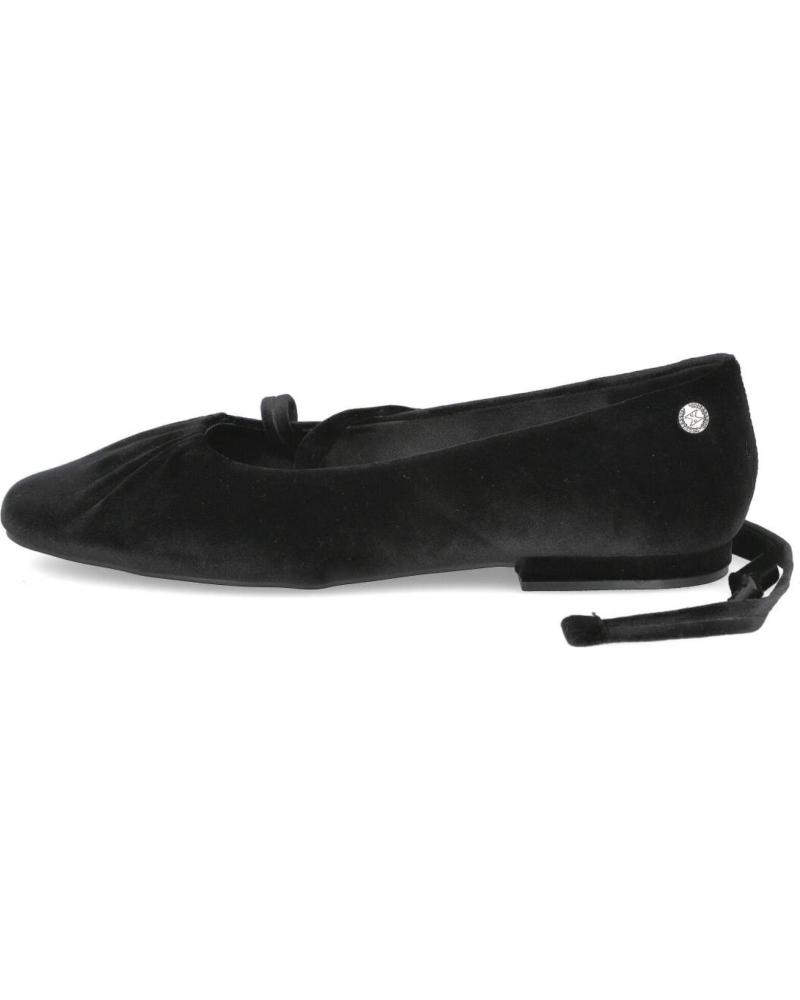 XTI 144699 SAMT-BALLERINAS MIT SCHWARZEN BÄNDERN NEGRO