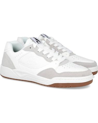 SKECHERS KOOPA COURT VOLLEY LOW VARSITY 183241 WHITE SNEAKERS BLANCO