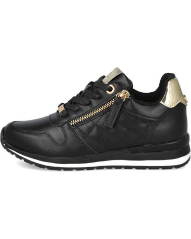 XTI 143493 SNEAKERS NEGRAS CON CREMALLERA DORADA NEGRO
