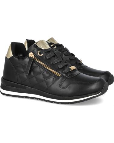 XTI 143493 SNEAKERS NEGRAS CON CREMALLERA DORADA NEGRO