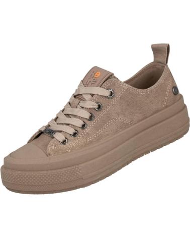 REFRESH 173073 LOW-TOP WILDLEDER-SNEAKER TAUPE TAUPE