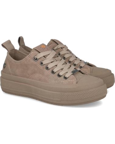 REFRESH 173073 LOW-TOP WILDLEDER-SNEAKER TAUPE TAUPE