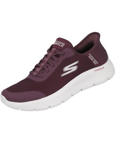 SKECHERS SLIP-INS GO WALK FLEX GRAND ENTRY 124836 - BASKETS CASUAL BORDEAUX BURDEOS