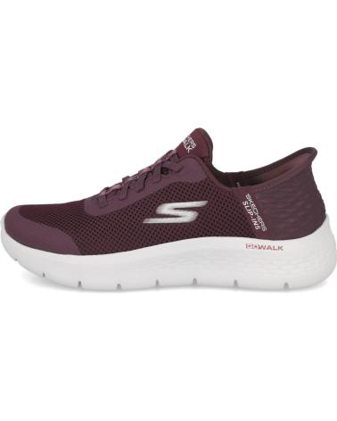 SKECHERS SLIP-INS GO WALK FLEX GRAND ENTRY 124836 - BASKETS CASUAL BORDEAUX BURDEOS