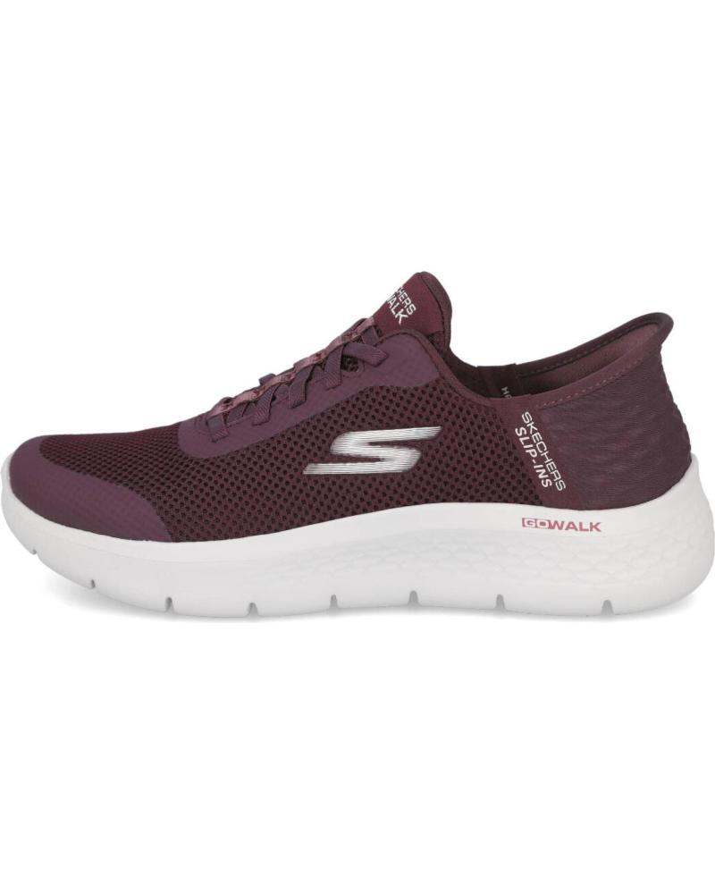 SKECHERS SLIP-INS GO WALK FLEX GRAND ENTRY 124836 - BASKETS CASUAL BORDEAUX BURDEOS