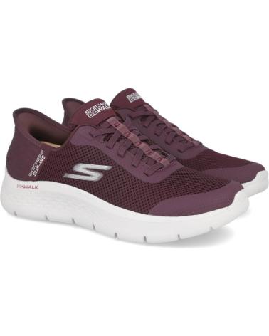 SKECHERS SLIP-INS GO WALK FLEX GRAND ENTRY 124836 - BASKETS CASUAL BORDEAUX BURDEOS
