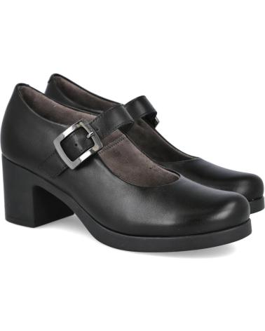 SCARPE MARY JANE PITILLOS 30106 NERE CON TACCO IN GOMMA NEGRO
