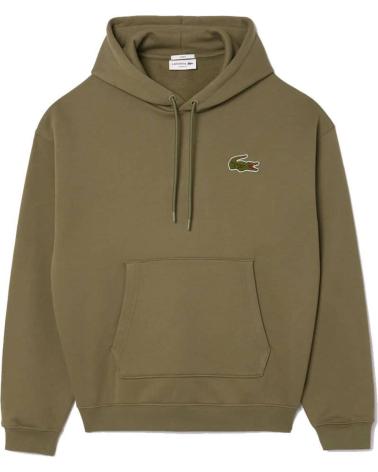 LACOSTE SWEAT À CAPUCHE UNISEXE SH275400 NOIR VERDE