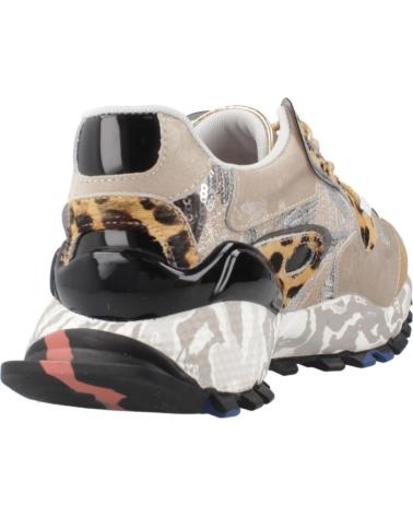 SNEAKER EXE 134-10 LEOPARD TAUPE: ANIMAL-PRINT-STIL LEOPARD TAUPE