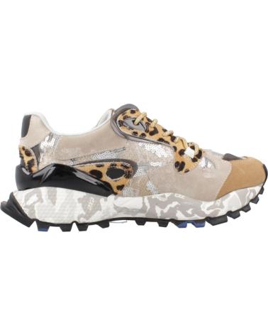 SNEAKER EXE 134-10 LEOPARD TAUPE: ANIMAL-PRINT-STIL LEOPARD TAUPE