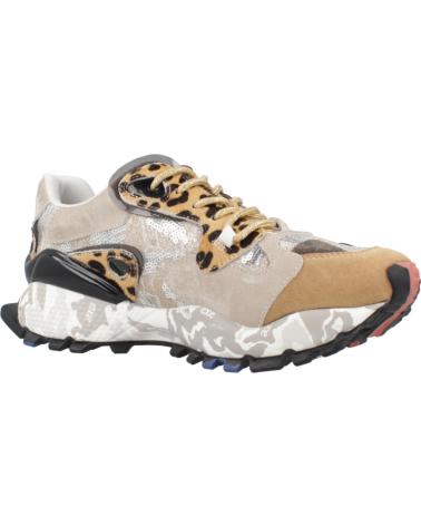 SNEAKER EXE 134-10 LEOPARD TAUPE: ANIMAL-PRINT-STIL LEOPARD TAUPE
