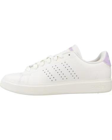ADIDAS ADVANTAGE 2.0 SNEAKERS BIANCHE DETTAGLIO LILLA WHITE