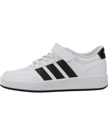 ADIDAS SCARPA BREAKNET 3.0 EL C JS3688 BIANCA CON STRISCE NERE WHITE