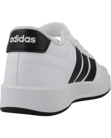 ADIDAS SCARPA BREAKNET 3.0 EL C JS3688 BIANCA CON STRISCE NERE WHITE ADIDAS SCARPA BREAKNET 3.0 EL C JS3688 BIANCA CON STRISCE NERE WHITE