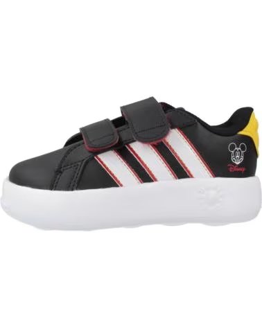 ADIDAS BASKETS GRAND COURT MICKEY NOIRES À SCRATCH POUR GARÇON BLACK