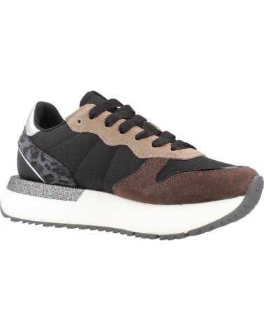 SUN68 SCARPE DA GINNASTICA BIG STARGIRL MIX MATERIAL SCPZ45221 NERO NERO