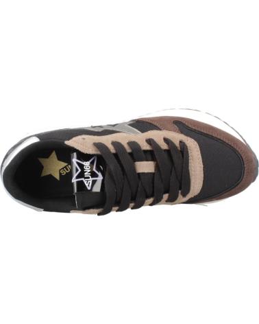 SUN68 SCARPE DA GINNASTICA BIG STARGIRL MIX MATERIAL SCPZ45221 NERO NERO