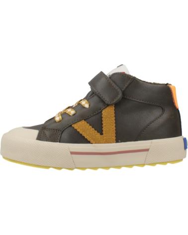 SNEAKERS ALTE VICTORIA TRIBU 1065198V KAKI CON FASCIA ELASTICA EFFETTO PELLE KAKI