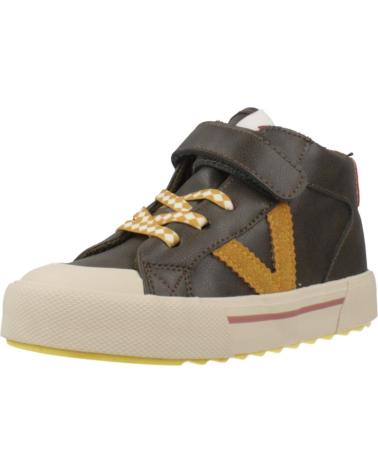 SNEAKERS ALTE VICTORIA TRIBU 1065198V KAKI CON FASCIA ELASTICA EFFETTO PELLE KAKI