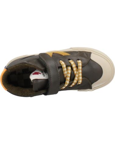 SNEAKERS ALTE VICTORIA TRIBU 1065198V KAKI CON FASCIA ELASTICA EFFETTO PELLE KAKI