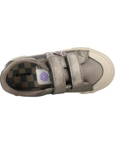 BASKETS VICTORIA TRIBU 1065199V ANTHRACITE MÉTALLISÉ AVEC FERMETURE À SCRATCH ANTRCT