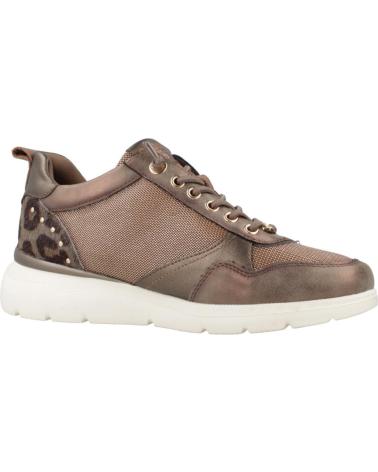 BASKETS SPORTIVES CARMELA 162513C IMPRIMÉ ANIMAL MÉTALLISÉ TAUPE AVEC FERMETURE ÉCLAIR TAUPE