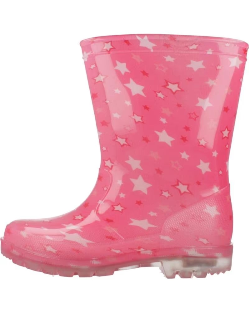 CHICCO WOSH RAIN BOOTS MODEL 100 - PINK WITH STAR PATTERN 100