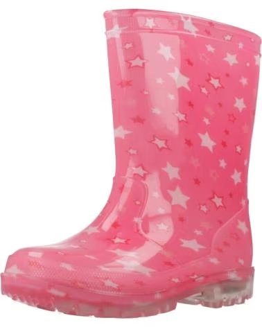 CHICCO WOSH RAIN BOOTS MODEL 100 - PINK WITH STAR PATTERN 100