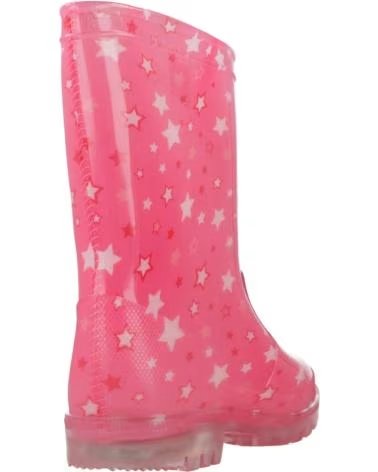 CHICCO WOSH RAIN BOOTS MODEL 100 - PINK WITH STAR PATTERN 100