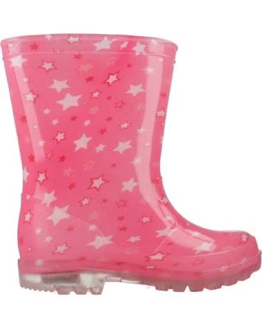CHICCO WOSH RAIN BOOTS MODEL 100 - PINK WITH STAR PATTERN 100