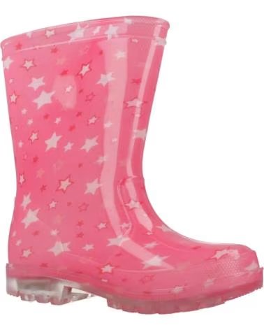 CHICCO WOSH RAIN BOOTS MODEL 100 - PINK WITH STAR PATTERN 100