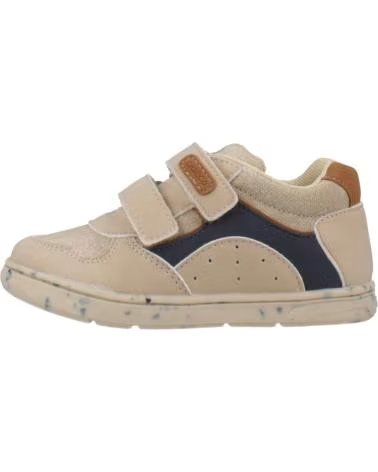 ZAPATILLAS CHICCO GHIMAS BEIGE CON DETALLES AZULES Y CIERRE DE VELCRO 400