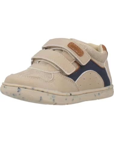 ZAPATILLAS CHICCO GHIMAS BEIGE CON DETALLES AZULES Y CIERRE DE VELCRO 400