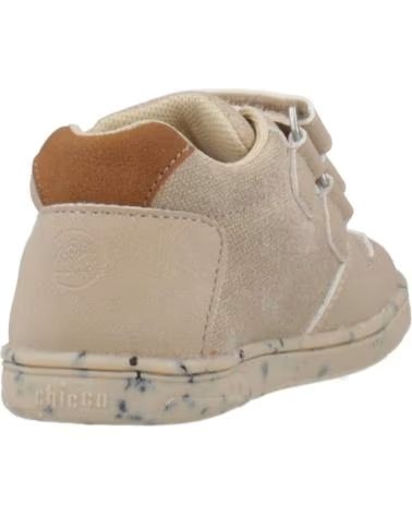 ZAPATILLAS CHICCO GHIMAS BEIGE CON DETALLES AZULES Y CIERRE DE VELCRO 400