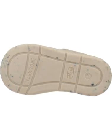 ZAPATILLAS CHICCO GHIMAS BEIGE CON DETALLES AZULES Y CIERRE DE VELCRO 400