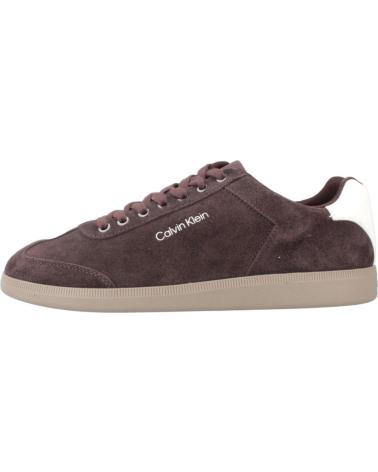 SNEAKERS CALVIN KLEIN LOW CUPSOLE LACEUP MARRONE BORDEAUX BRDUX