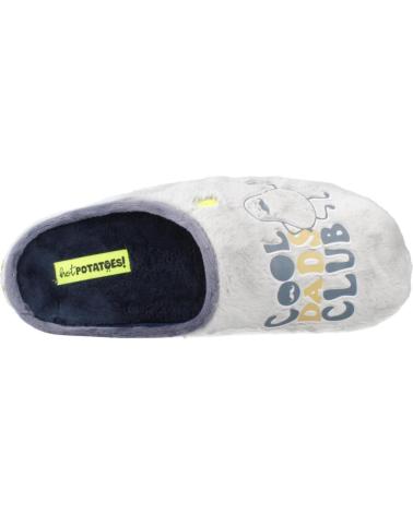 PANTOUFLES HOT POTATOES PERLEY 76953 GRISES GRIS