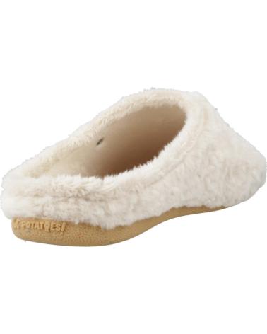 PANTOUFLES HOT POTATOES PANCRAS 77021 BLANC CASSÉ OFFWHT